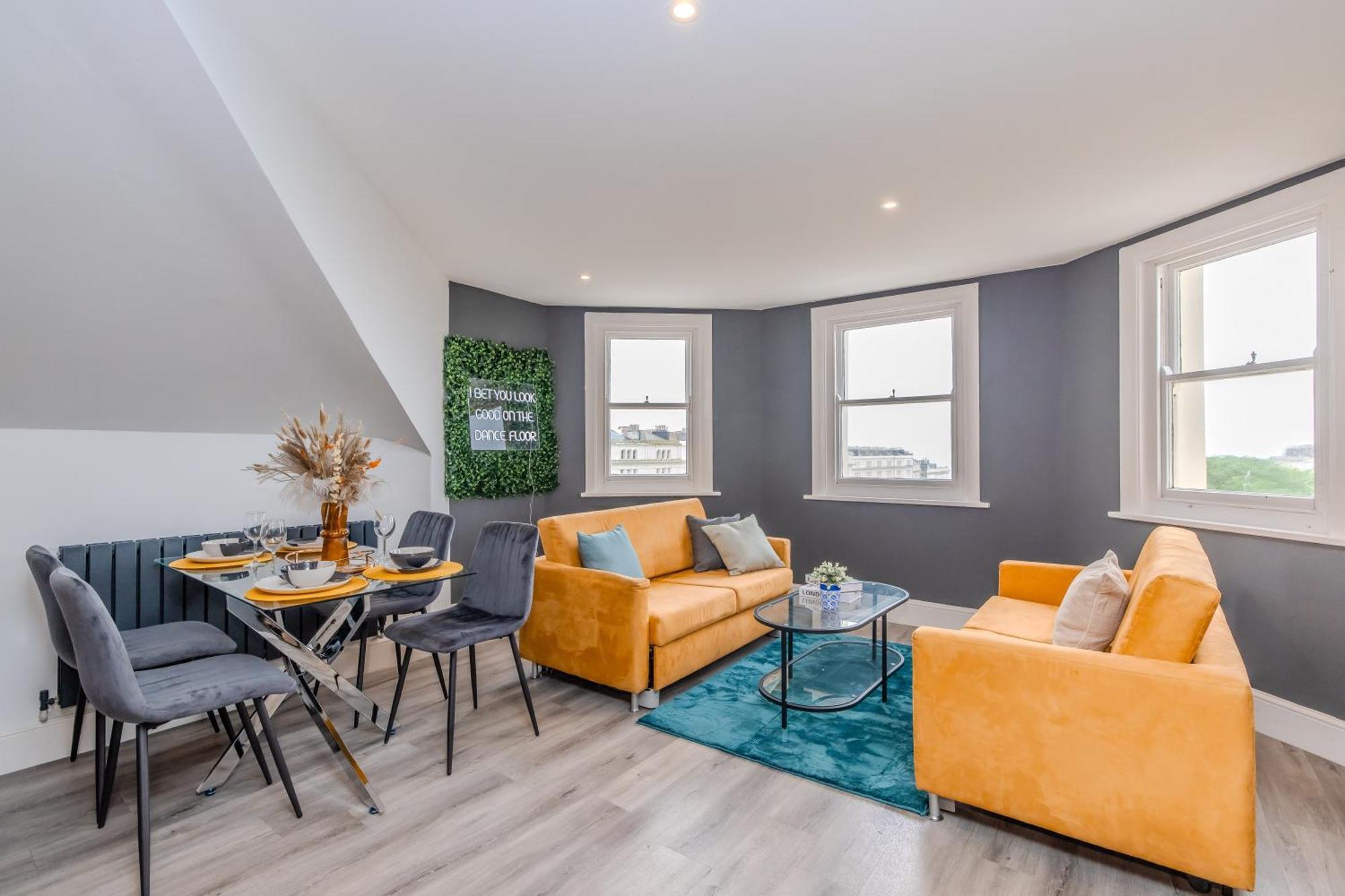 Free Parking Sea View Brighton Beach Two Bedroom Apartment Buitenkant foto